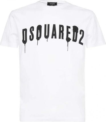 DSQUARED2 męski t-shirt koszulka BIANCO / NERO