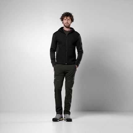 Bluza z kapturem męska Salewa FANES SARNER LIGHT czarna 00-0000028824_0910 - zdjęcie 3