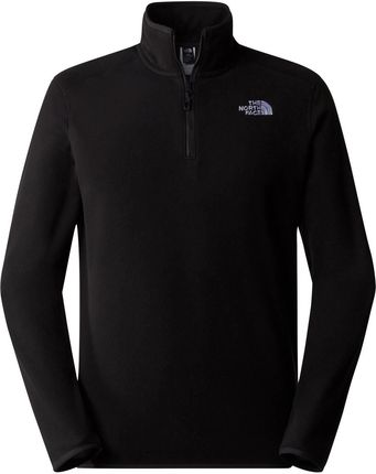 Polar męski The North Face 100 GLACIER 1/4 ZIP czarny NF0A855W4H0