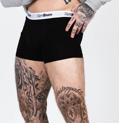 GymBeam Męskie bokserki Essentials 3-pak Black