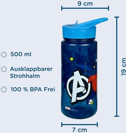 Undercover Bidon Do Picia Avengers 500Ml Dla Dzieci - zdjęcie 2