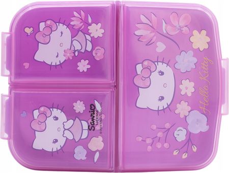 とろちゃん品　3セット Stor Hello Kitty Kotek Śniadaniówka Chlebak Lunch Box 3 Przegródki