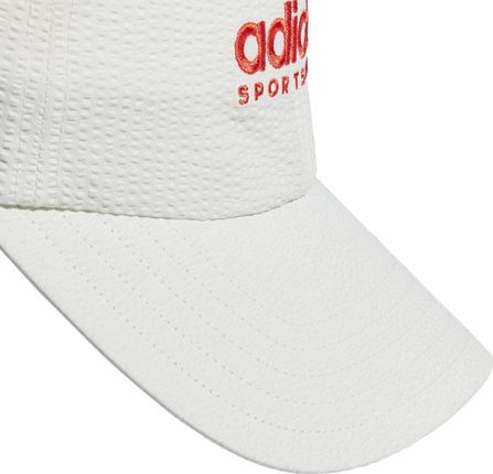 Czapka z daszkiem adidas Seersucker Dad biała IR7910 - zdjęcie 2