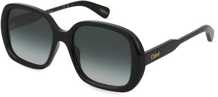 Chloé CH0222S Damskie okulary przeciwsłoneczne, Oprawka: Metal, czarny