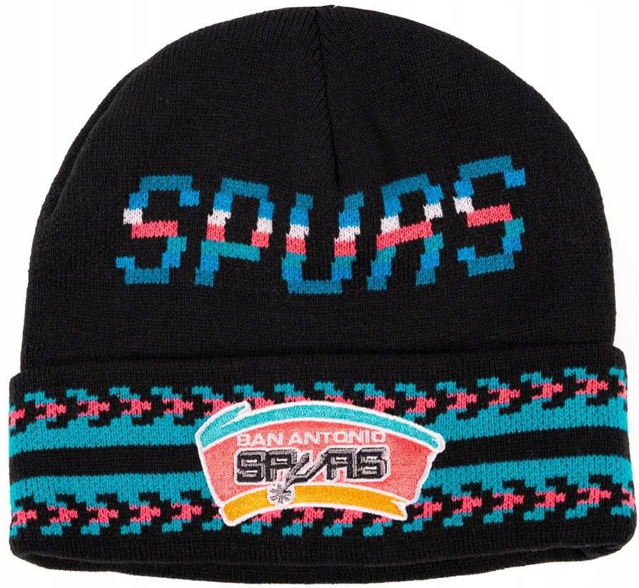 czapka-zimowa-mitchell-ness-nba-san-antonio-spurs-game-on-knit-hwc
