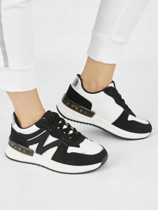 Czarne wygodne sneakersy damskie 41