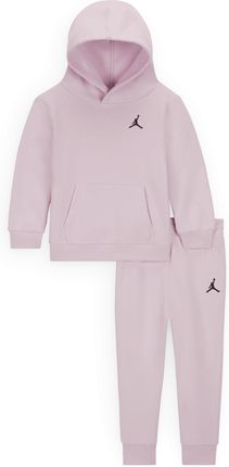 Dwuczęściowy zestaw z bluzą z kapturem dla niemowląt (12–24 M) Jordan MJ Brooklyn Fleece - Różowy