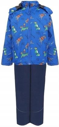 Kombinezon komplet zimowy dwuczęściowy kurtka spodnie chłopięcy 104 110