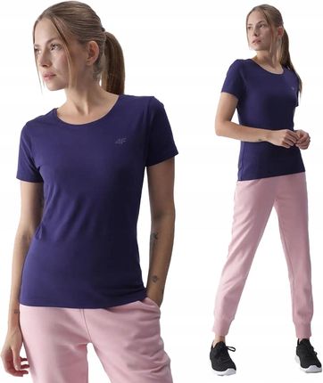 Koszulka Damska 4F T-shirt Bawełniany Sportowy Na Co Dzień MM1845 - zdjęcie 3
