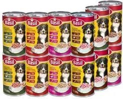 Basil Karma Mokra Dla Psa Mix Smaków Puszka 12X1250G