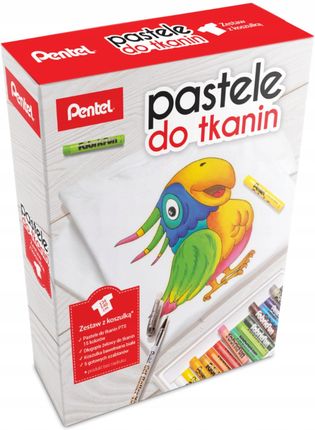 Pentel Zestaw Pastele Do Tkanin 15Kol + Długopis + Koszulka