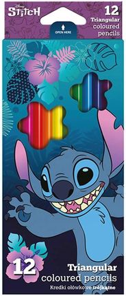 Colorino Disney Stitch Kredki Ołówkowe Trójkątne