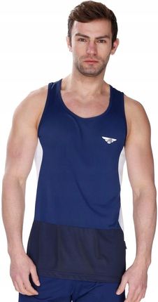 James Bradley Sportowy bezrękawnik męski Tanktop Gymboy : Kolor - Granatowy