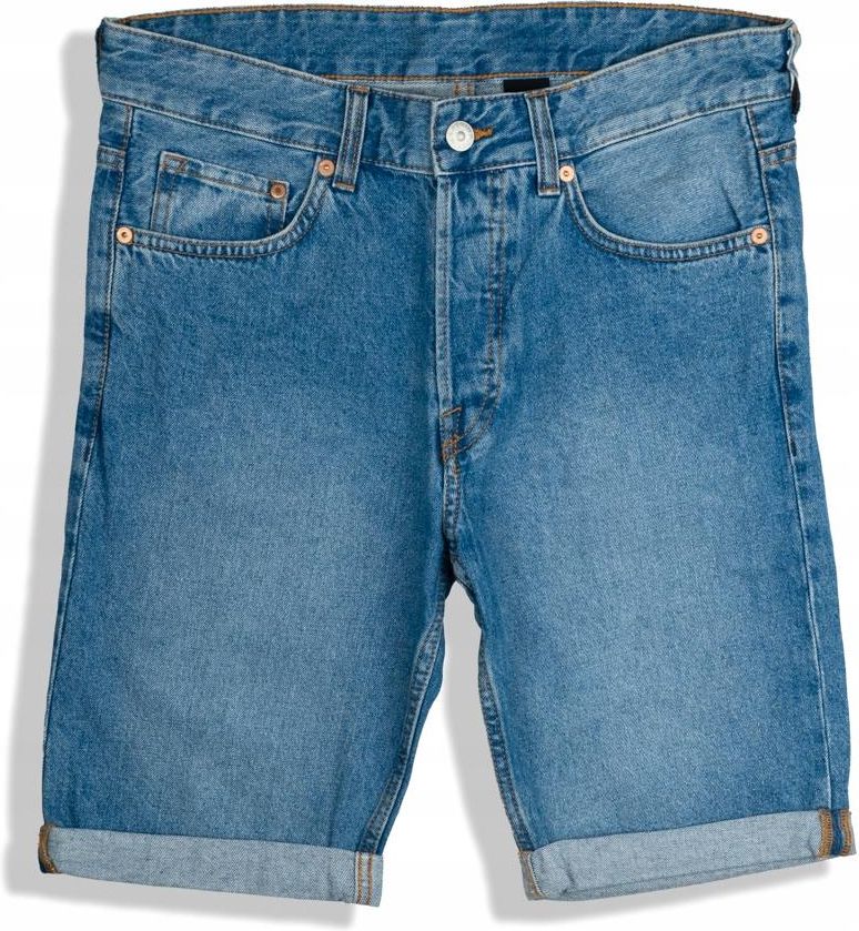 H&m Bawełniane Spodenki Męskie Jeansowe Jeans Szorty Slim Fit L 32
