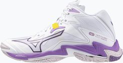 Zdjęcie Buty Do Siatkówki Damskie Mizuno Wave Lightning Z8 Mid White/Patrician Purple/Quince - Strzelin