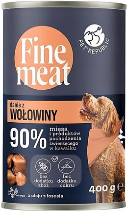Petrepublic Fine Meat Puszka Karma Mokra Dla Psa Danie Z Wołowiny 6X400G - zdjęcie 2