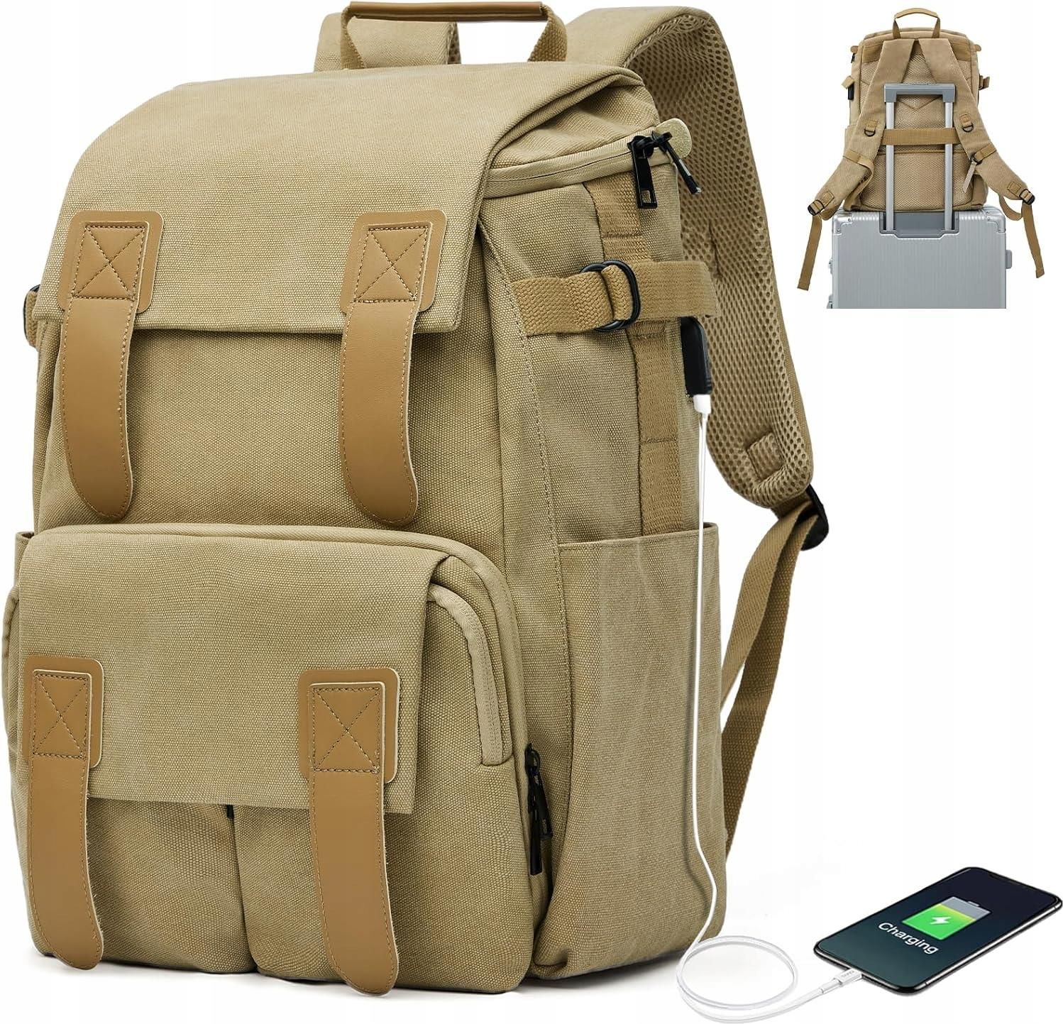 Boxsam Plecak podróżny 43x30x17 cm Torba kabinowa EasyJet beżowy - Ceny ...