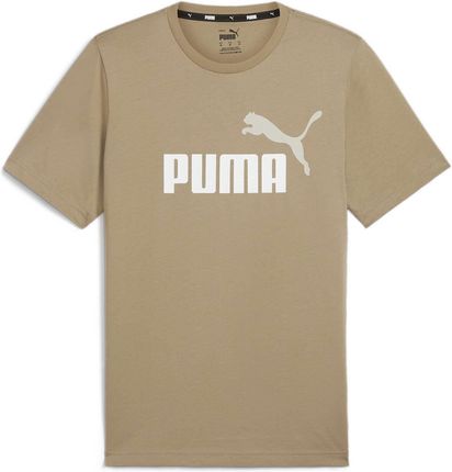 Koszulka męska Puma ESS+ 2 COL LOGO beżowa 58675966