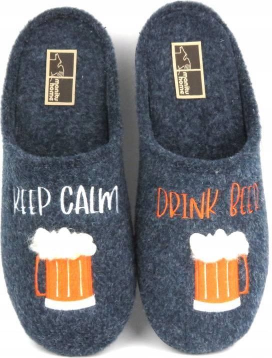 Manitu Home Pantofole, Donna, Blu, 37 EU