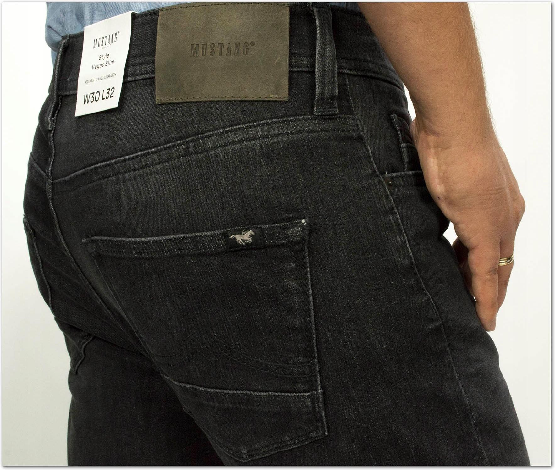 MUSTANG Jean slim style Vegas pour homme, Bleu moyen 583, 30W / 34L