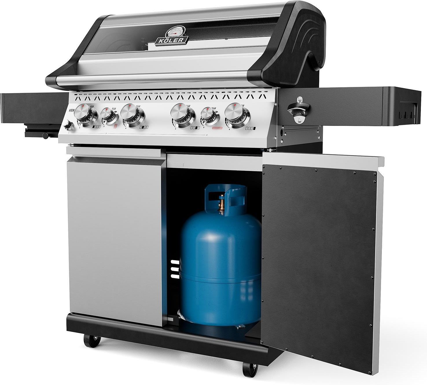 фото Гриль газовий мобільний Koler Krone S1 Silver (KK-S1/S)