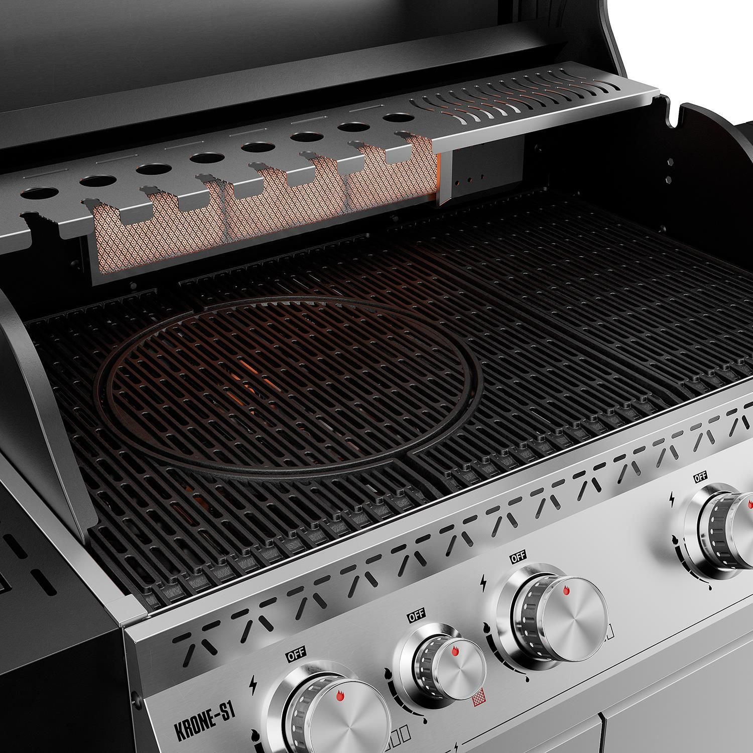 фото Гриль газовий мобільний Koler Krone S1 Silver (KK-S1/S)