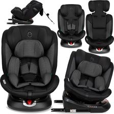 Momi 360° I-Size 0-36Kg Emi Czarny Isofix Top Tether