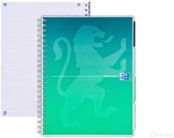 Oxford Kołozeszyt Gradient Projectbook B5 Kratka 80 Kartek 80G Zielony