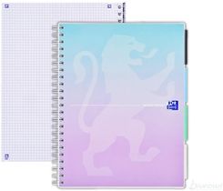 Oxford Kołozeszyt Gradient Projectbook B5 Kratka 80 Kartek 80G Pastelowy Fioletowy