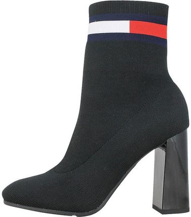 Buty damskie Tommy Jeans Sock Helled Boot botki na obcasie 41