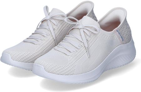 Skechers SLIP-INS Damskie wsuwane trampki/buty wsuwane BRILLIANT PATH Beżowy Tekstylny Rozmiar: 35