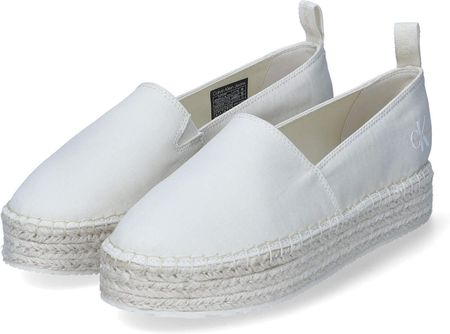 Calvin Klein Jeans damskie buty wsuwane/ espadryle biały tekstylny rozmiar:39