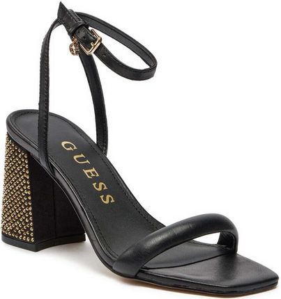 Guess Damskie Klasyczne Sandały FLJGEL LEA03 BLACK Kolor: Czarny Rozmiar: 41