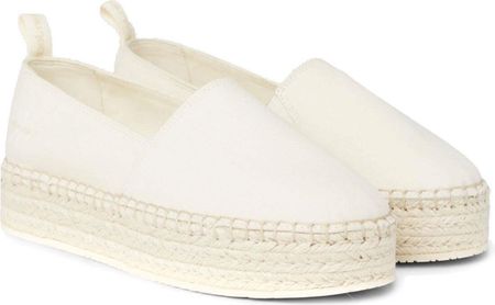 Calvin Klein Jeans damskie buty wsuwane/ espadryle biały tekstylny rozmiar:41