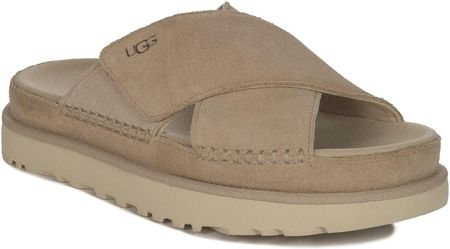 UGG Goldenstar Cross Slide 1137910-DRI, kapcie kąpielowe, damskie, beżowe