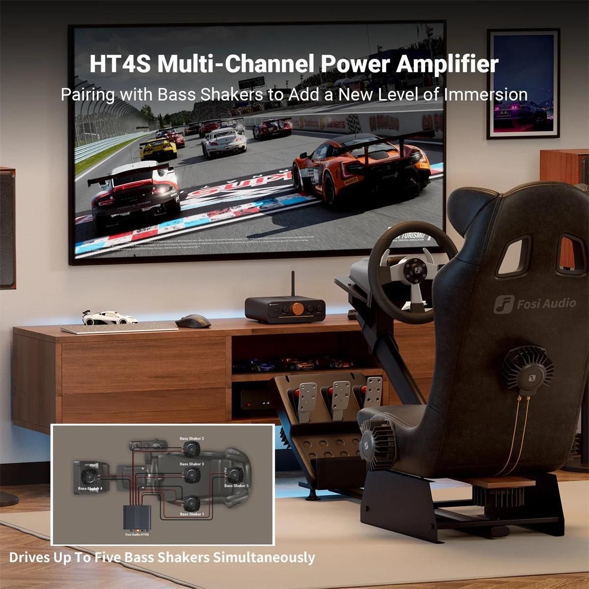 фото Усилитель мощности Fosi Audio HT4S Black