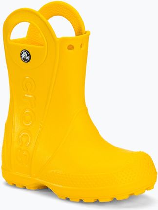 Kalosze dziecięce Crocs Handle Rain Boot Kids yellow | WYSYŁKA W 24H | 30 DNI NA ZWROT Zima 2024