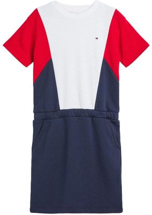 Sukienka dziewczęca Tommy Hilfiger Blocked Knit dresowa 128