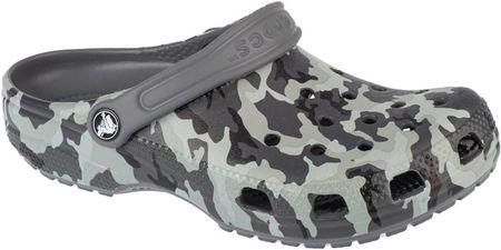 Butyjana Crocs Classic Spray Camo Kids Clog 207594-097, Klapki Kąpielowe, Dla Chłopców, Czarny, Rozmiar: 38/39