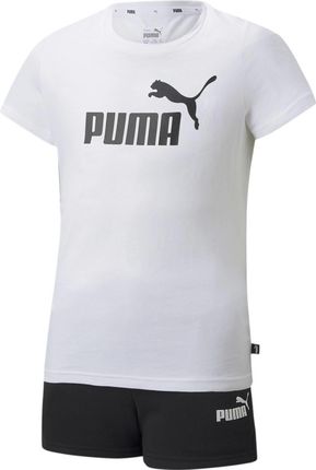 Dres dziewczęcy Puma LOGO SET biały 84693602