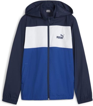 Kurtka z kapturem chłopięca Puma ESS+ CB WINDBREAKER granatowa 84747914