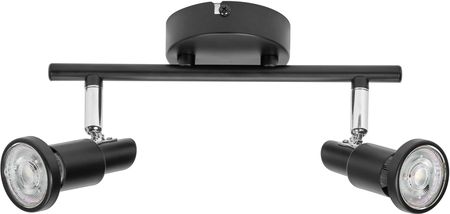 Ultramera Ledvance Led Spot Gu10 2 X 3,4W, 460Lm, Czarna, Temperatura Barwowa 2700K, Ciepła Biała Barwa Światła, Ponadczasowy Design, Wymienna Lampa L