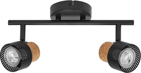 Ultramera Ledvance Decor Spot Cork, 2 X 3,4W, 460Lm, Czarny, Reflektor, Regulowane Głowice, Wszechstronny, Reflektor Wewnętrzny, Wymienne Lampy Led, C