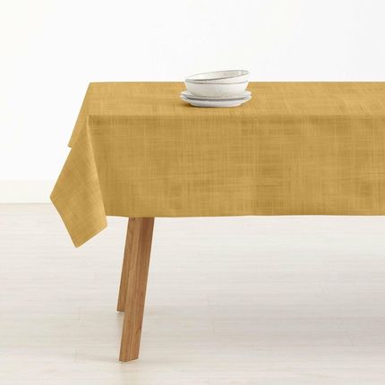 Plamoodporny obrus żywiczny Belum Liso musztardowy 150 x 150 cm