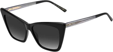 Jimmy Choo LUCINE/S 807 BLACK 55/16/145 Damskie okulary przeciwsłoneczne