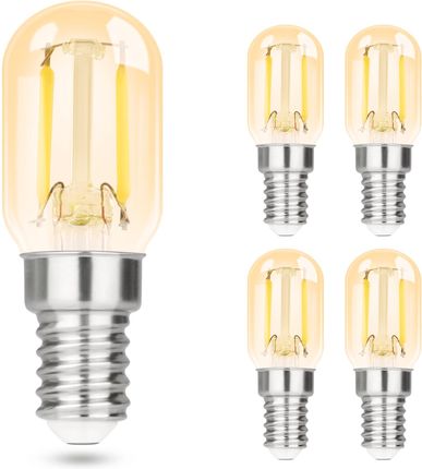 ZMH 4 sztuki żarówka E14 LED chłodna biel vintage T22 żarówka LED lampa E14 żarówki 2W 2700K Żarówki Edison