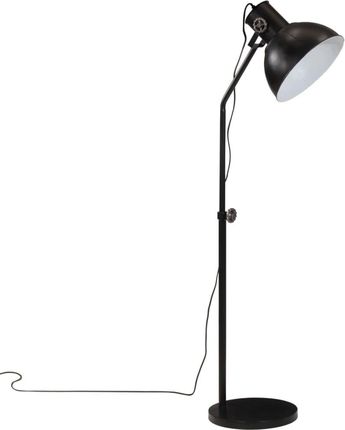 vidaXL Lampa podłogowa 25 W czarna 30x30x90-150 cm E27