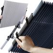 ISO TRADE Roleta Przeciwsłoneczna Osłona Żaluzja na Szybę do Auta Samochodu 150x65 cm 24794