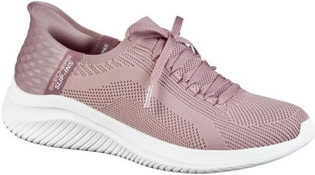 Skechers Slip-Ins-Ultra Flex 3.0, damskie sneakersy z dzianiny, buty sportowe w kolorze fioletowym, wkładka Air Cooled Memory Foam, wsuwane bez użycia