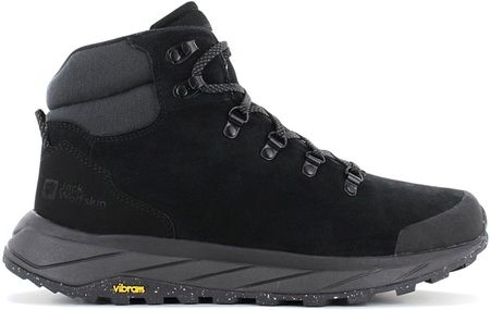 Jack Wolfskin Terraventure Urban Mid M - Męskie buty turystyczne skórzane czarne 4053561-6000 , Rozmiar: EU 46 UK 11.5